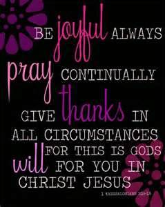 be joyful always