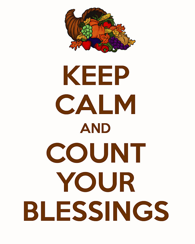 keep calm and count your blessings