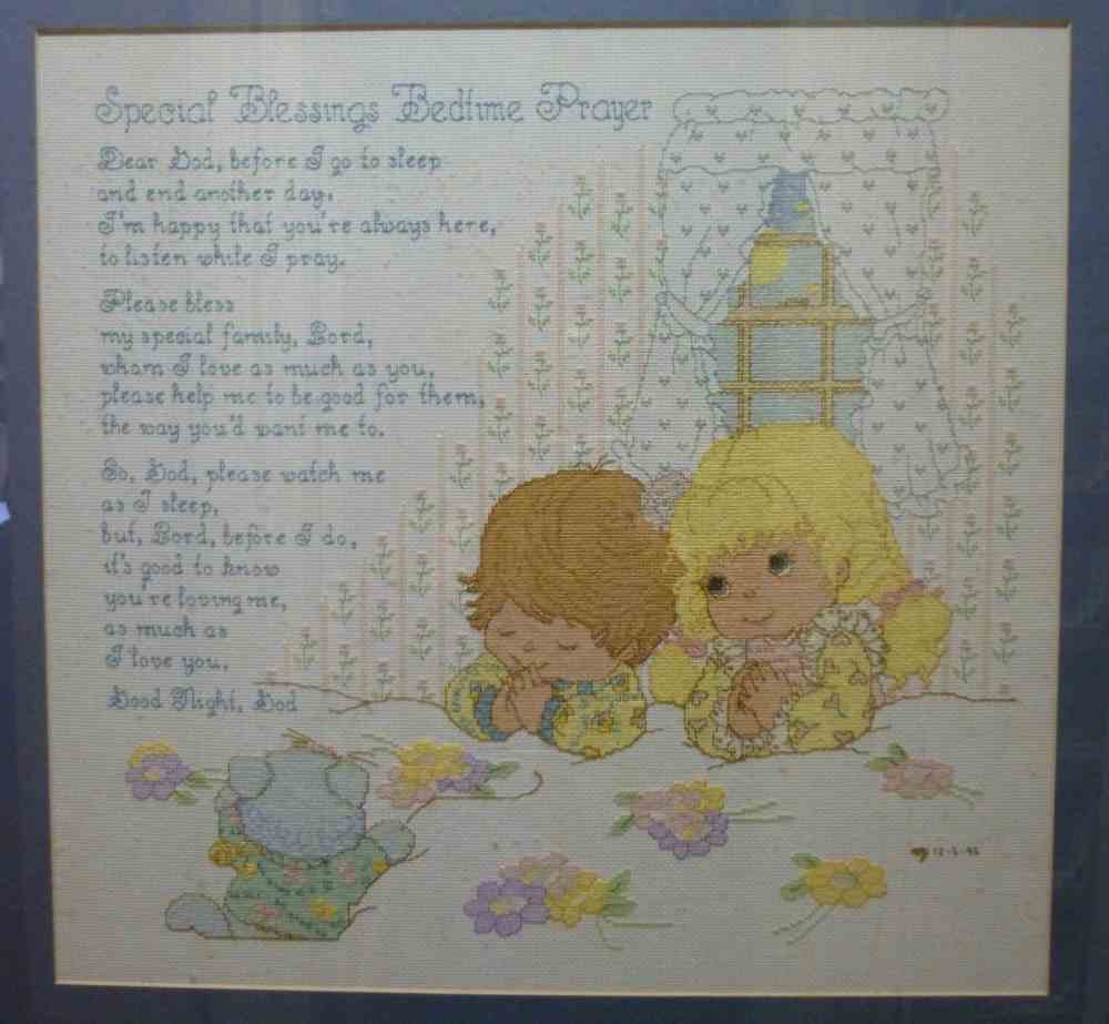 This was my cross-stitch project when I was ordered to rest during my pregnancy that reminded me to look at The Big Picture.