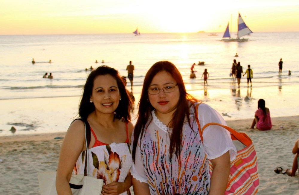 Malu and Lysa in Boracay