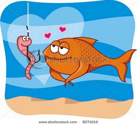 bits fish hook and bait