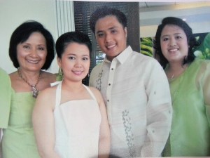 Thelma at her son's wedding.