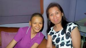 Jing with her discipler, Sasa Felipe