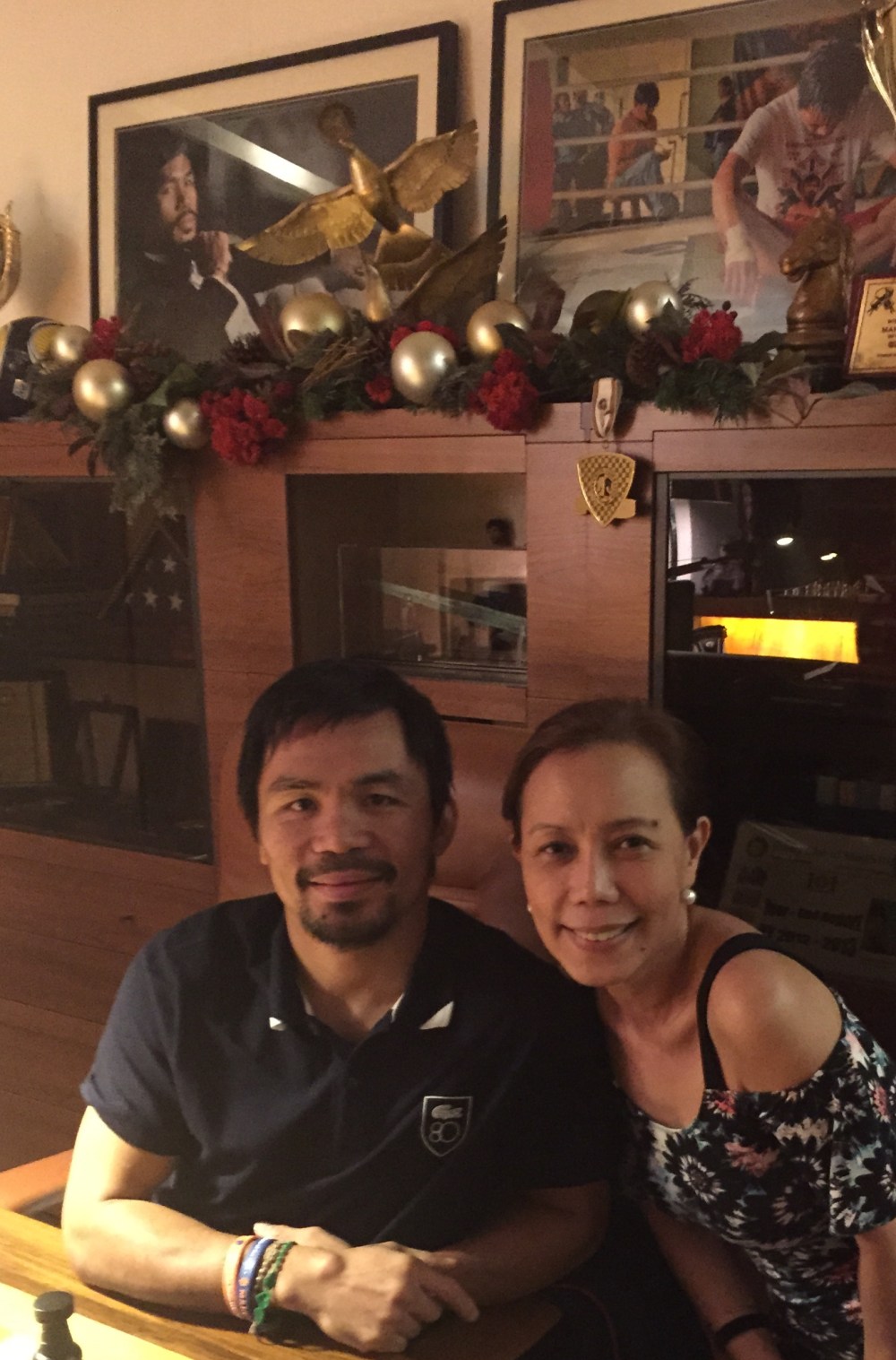 Adele and The Champ, Manny Pacquiao and his living room