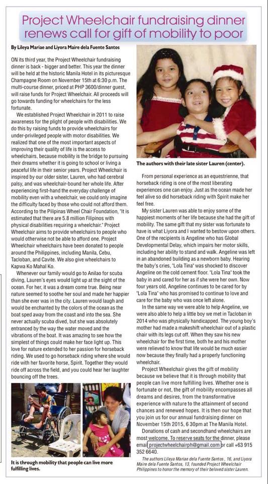 project wheelchair article