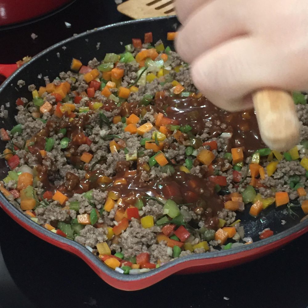 bits meat casserole w gravy