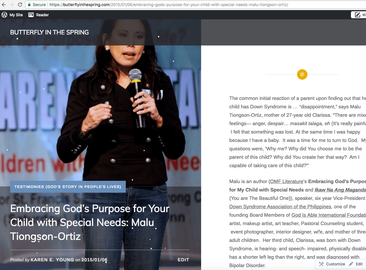 Malu Ortiz Embracing God's Purpose for Your Child with Special Needs